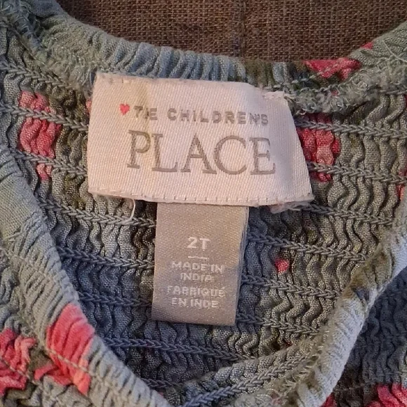 The Children's Place Blue and Pink Floral Dress - Picture 2 of 3